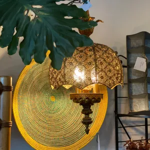 Vintage Moroccan Brass Chandelier