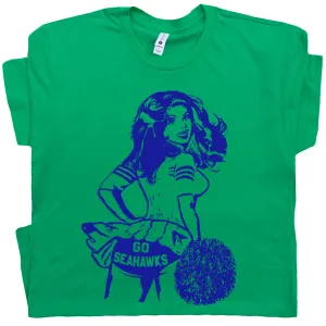 Vintage Seattle Seahawks T Shirt Seattle Seahawks Shirts Cheerleader Shirt Retro Seahawks