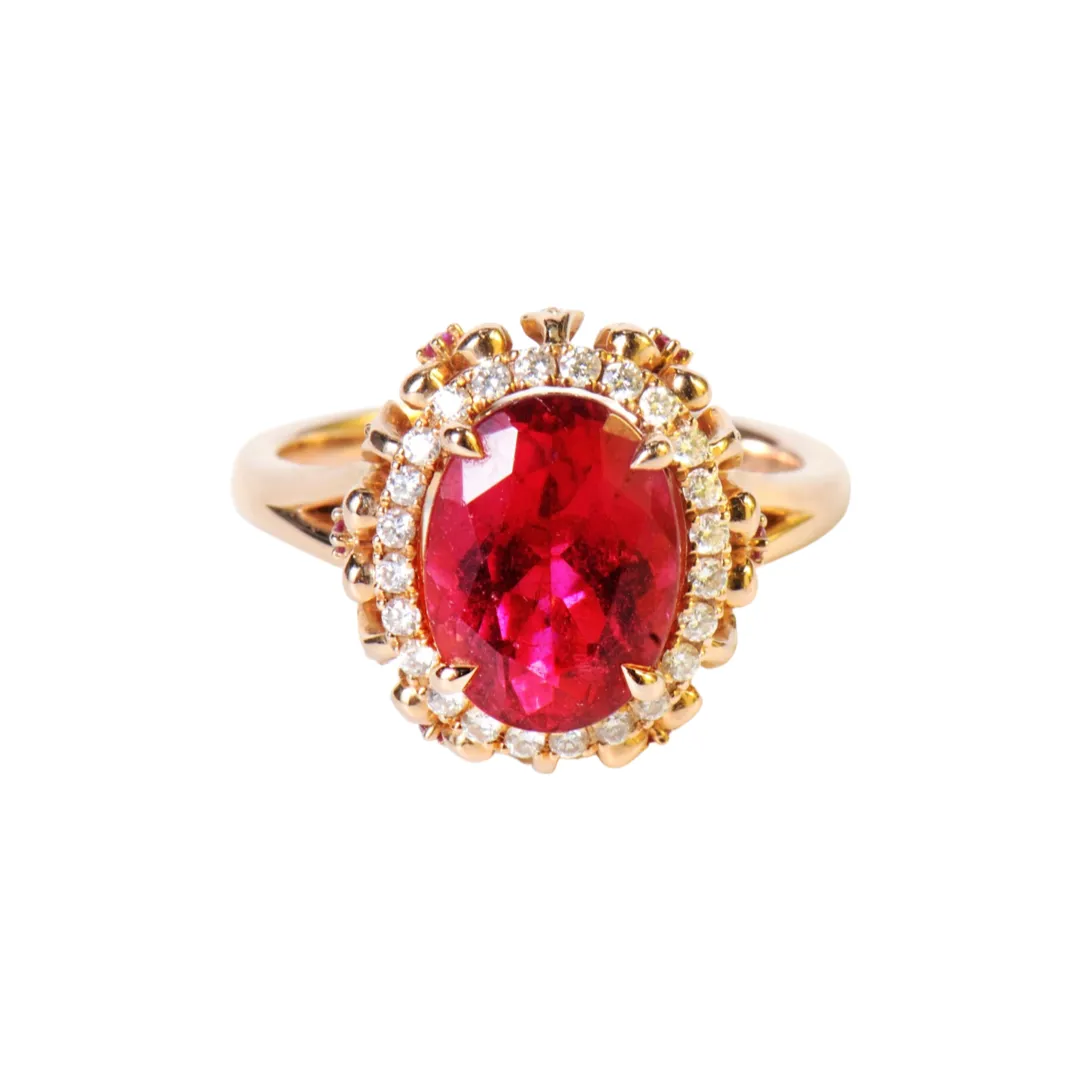 Vintage Style Rubelite Ring