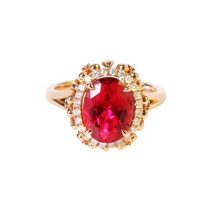 Vintage Style Rubelite Ring