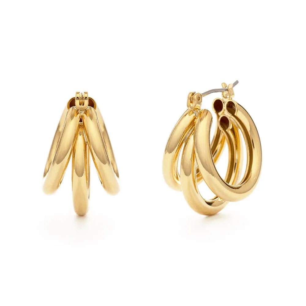 Vintage Style Triple Hoop