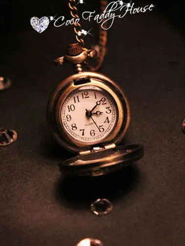 vintage style watch necklace