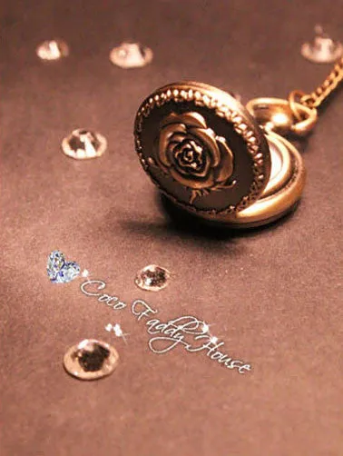 vintage style watch necklace