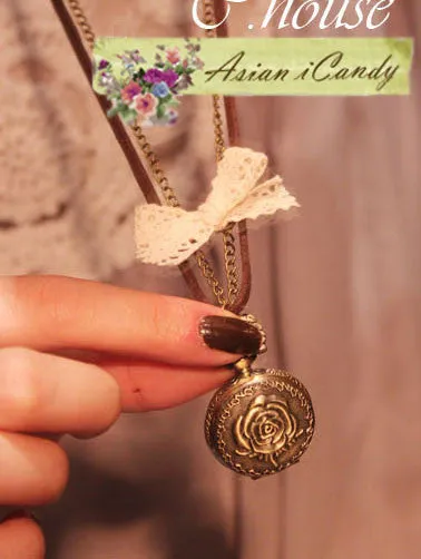 vintage style watch necklace