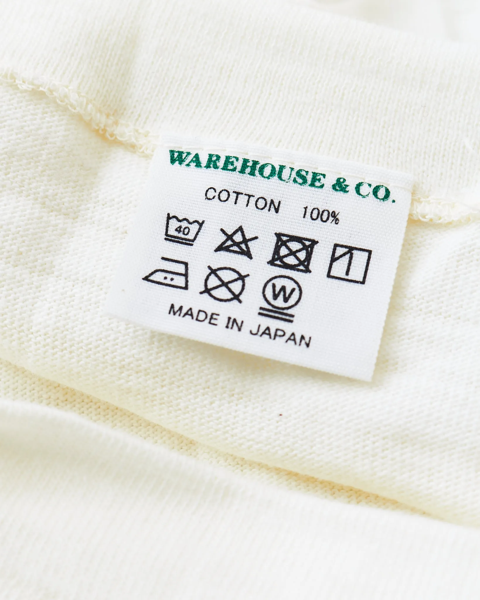Warehouse & Co Lot. 4059 Ringer T-shirt Cream / Navy
