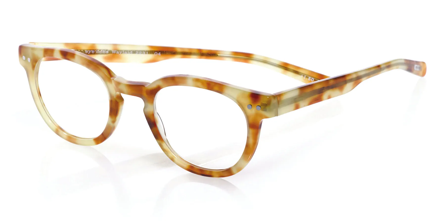 Waylaid Average Color 04 - Caramel Tortoise Front and Temples