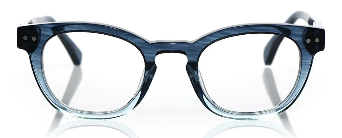 Waylaid Average Color 11 - Blue Fade Crystal Front with Blue Temples