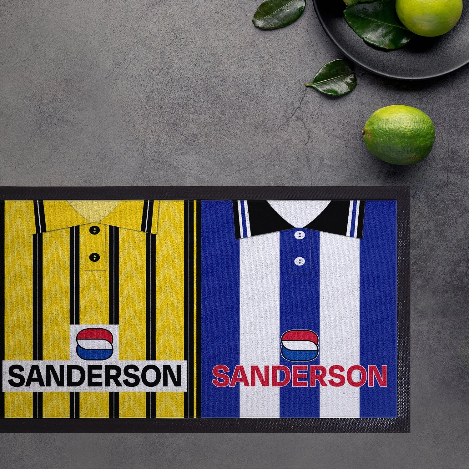 Wednesday Retro Football Shirts - Personalised Bar Runner