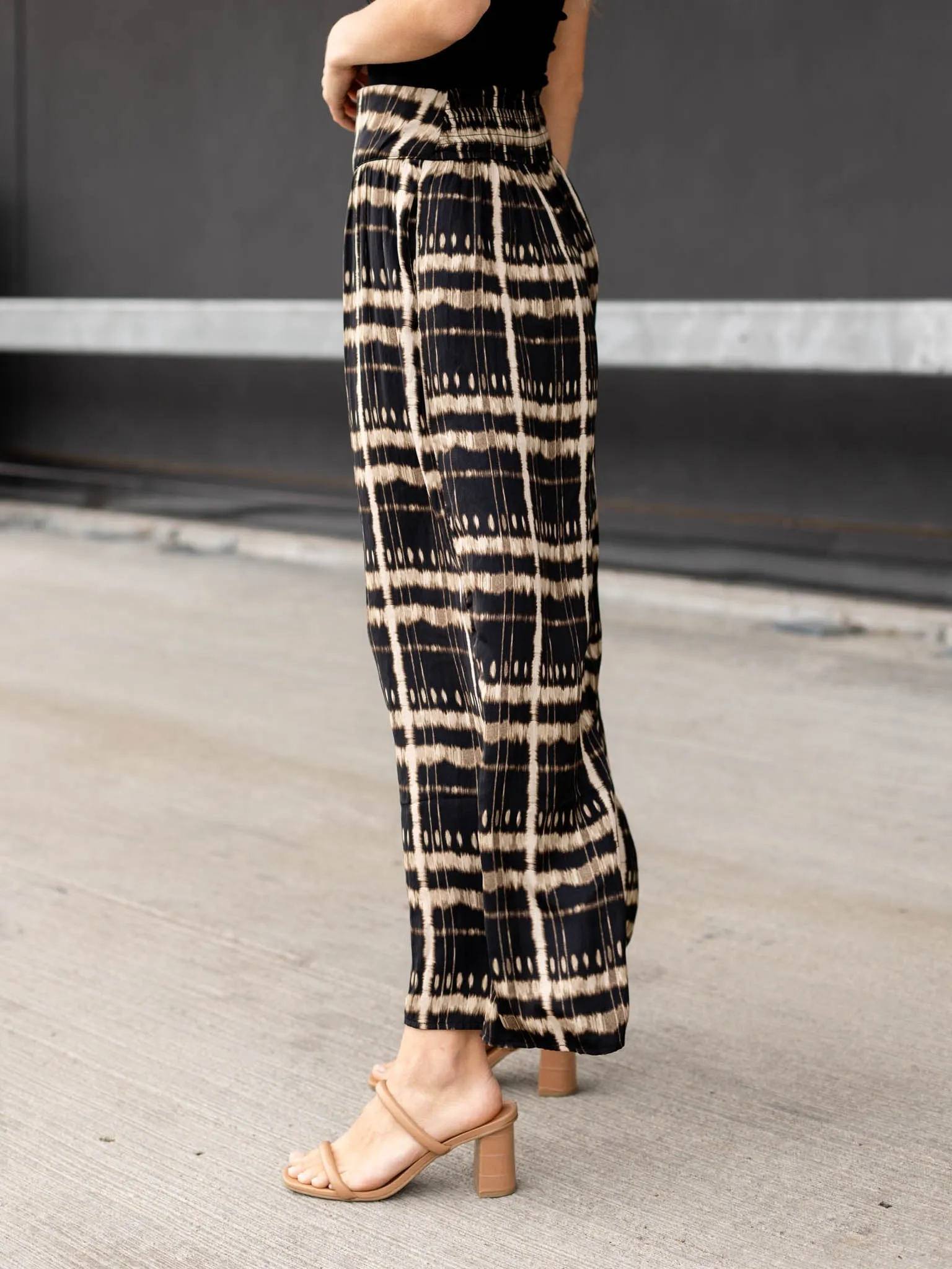 Wide Print Pants