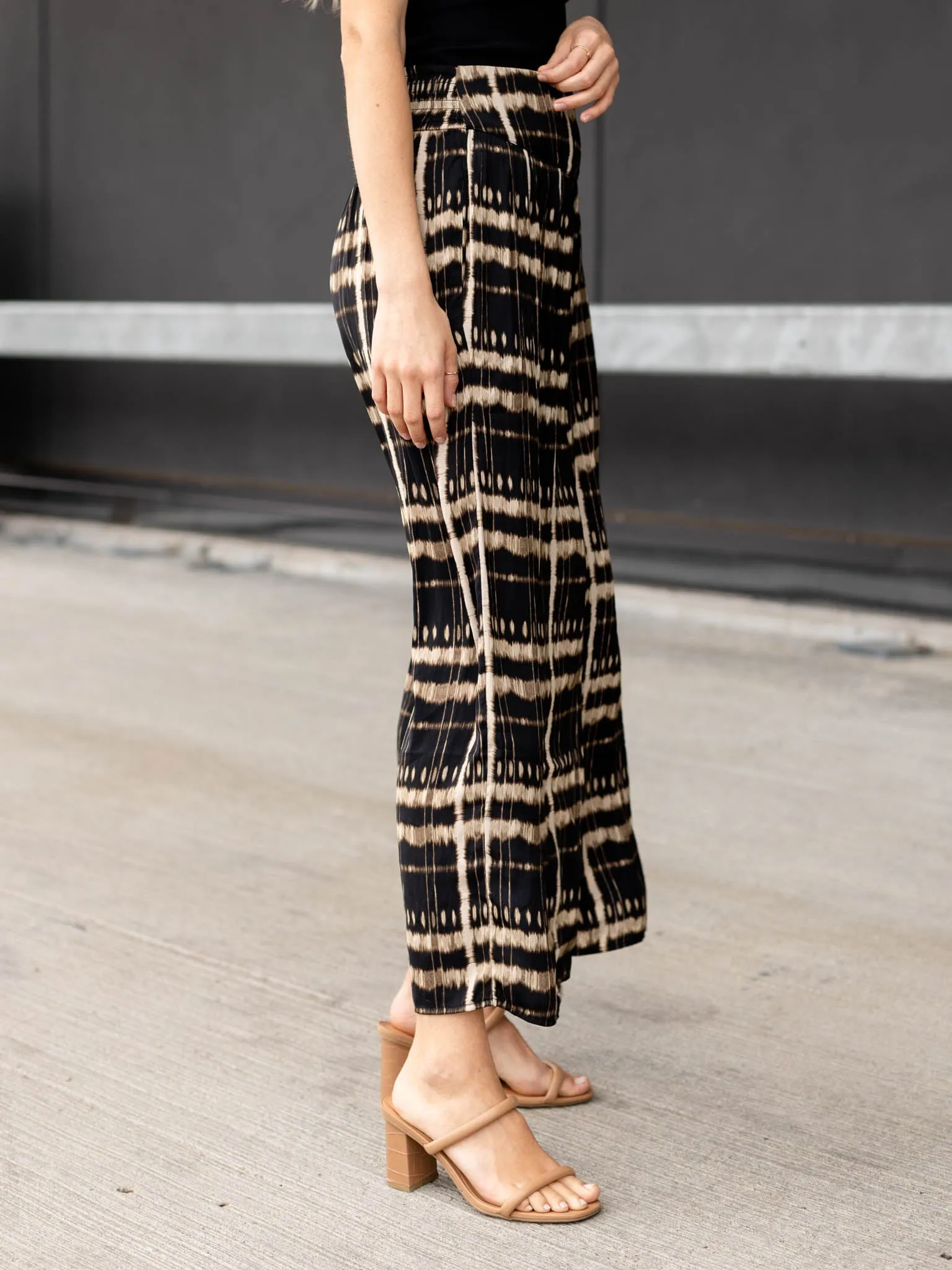Wide Print Pants