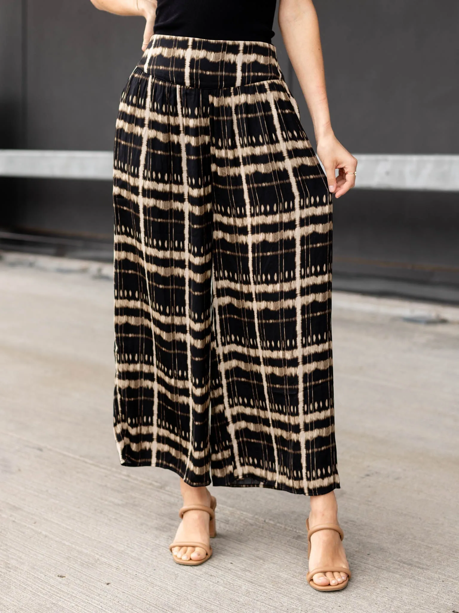 Wide Print Pants