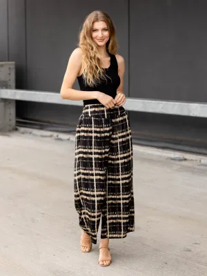 Wide Print Pants