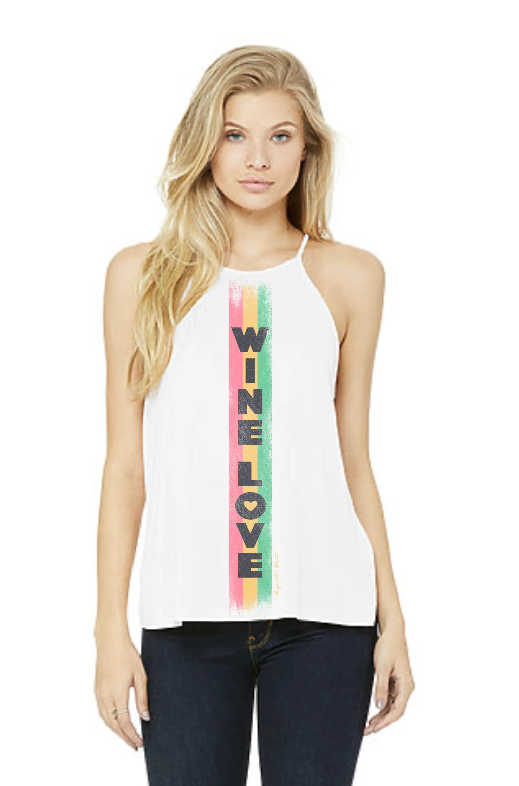 WINE LOVE HIGH NECK TANK - LIMITED EDITION