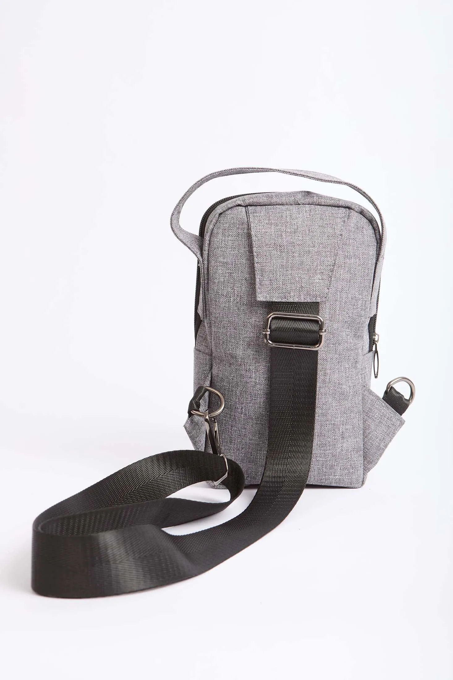 Women Bag  Logo Embellished Canvas Grey