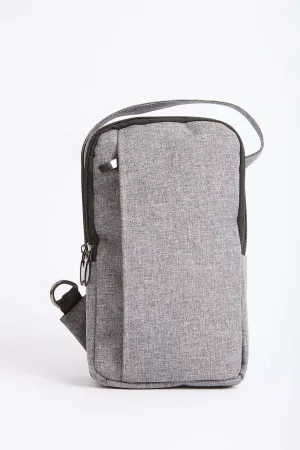 Women Bag  Logo Embellished Canvas Grey
