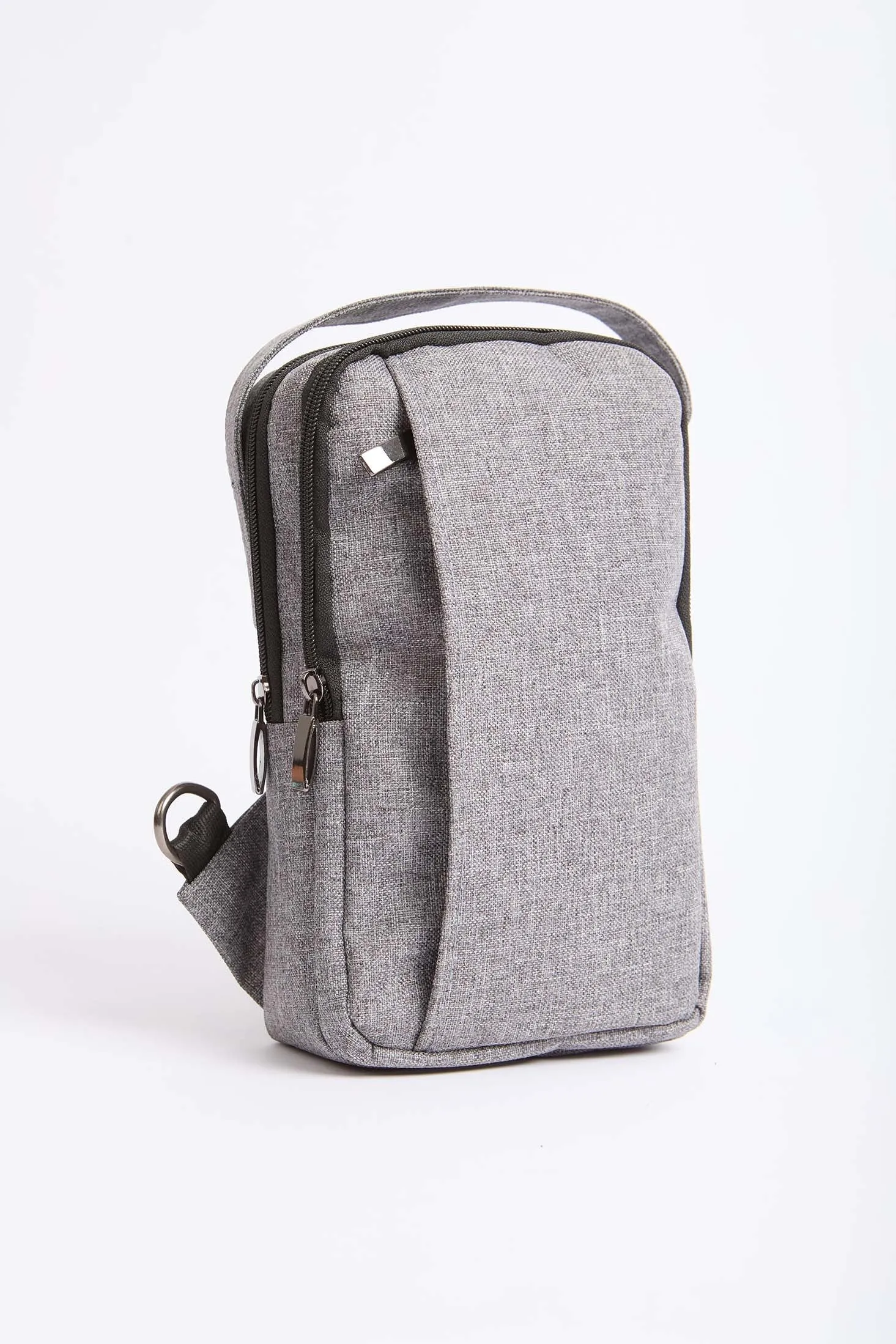 Women Bag  Logo Embellished Canvas Grey
