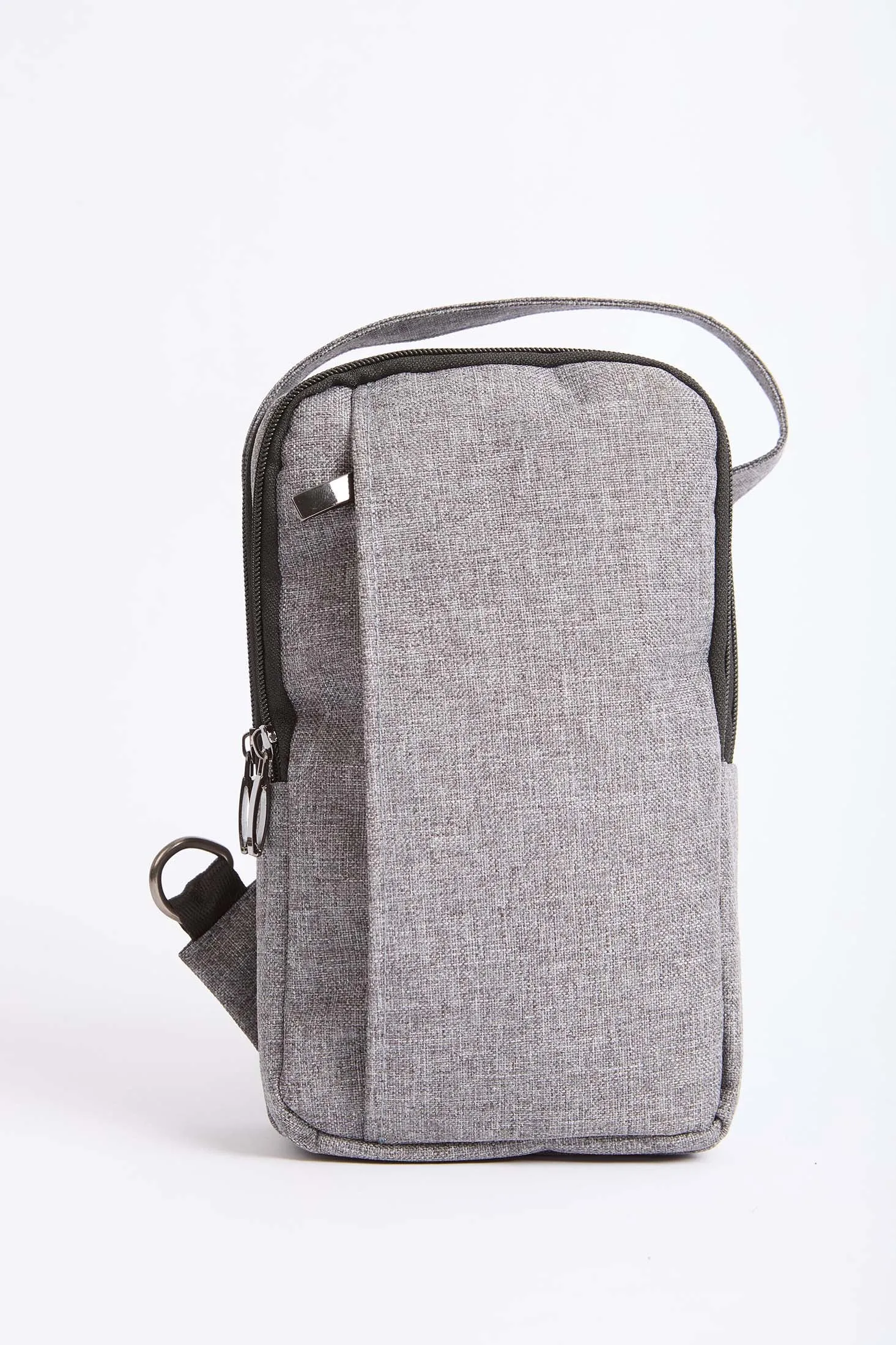 Women Bag  Logo Embellished Canvas Grey