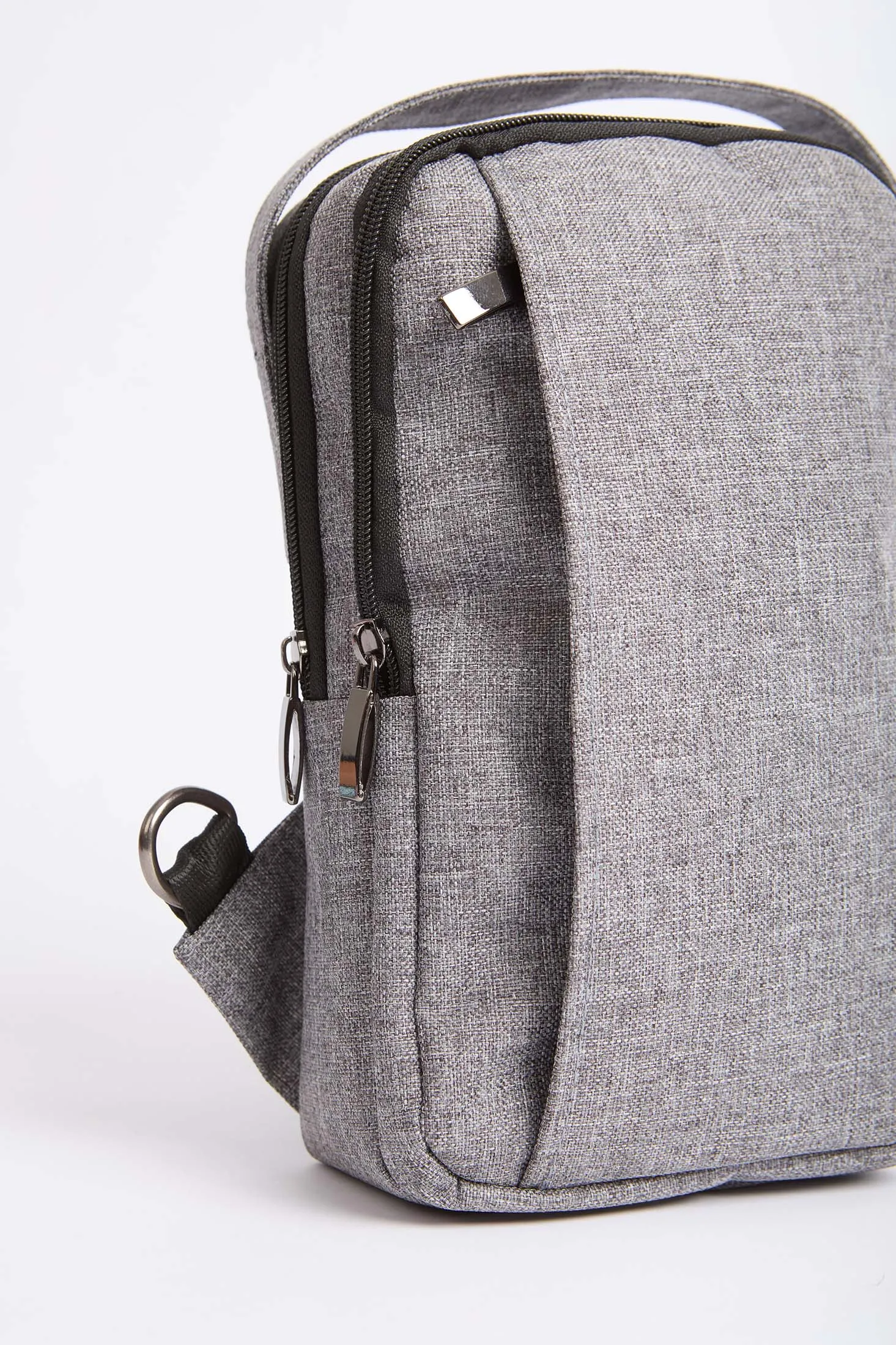 Women Bag  Logo Embellished Canvas Grey