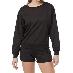 Women's Active Soft Knit Open Back Crew Sweater