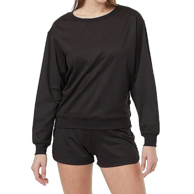 Women's Active Soft Knit Open Back Crew Sweater